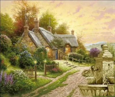 Elle tait couverte de vigne vierge et de toiles d'araigne...