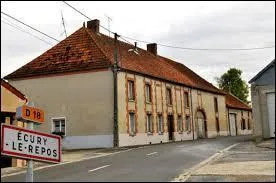 Nous traversons la commune champardennaise d'Ecury-le-Repos. Nous sommes dans le dpartement n ...
