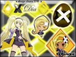 Quel Shugo Chara d'Amu est marqu d'un X ?