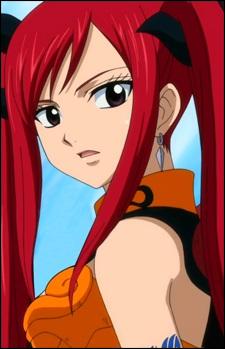 Erza Scarlett, aussi surnommée  Chasseuse de fées , fait partie de la puissante guilde Fairy Tail.