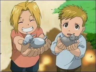 Edward et Alphonse Elric sont deux personnages tirs du manga  Fullmetal Alchemist .