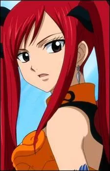 Erza Scarlett, aussi surnomme  Chasseuse de fes , fait partie de la puissante guilde Fairy Tail.