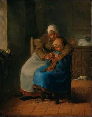 Qui a peint La leon de tricot ?