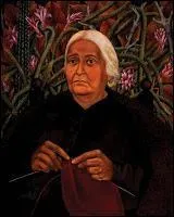 Qui a peint cette femme tricotant ?