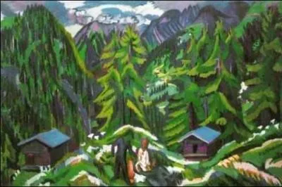 Qui a peint Paysage de montagne  Clavadel ?