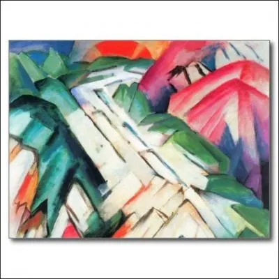 Qui a peint Paysage de montagne cubiste ?