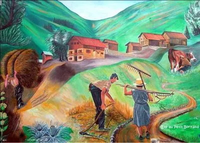 Qui a peint ce paysage de montagne en t ?