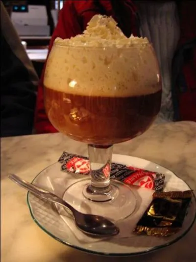 On ne pouvait pas finir le repas sans un 'Irish coffee :