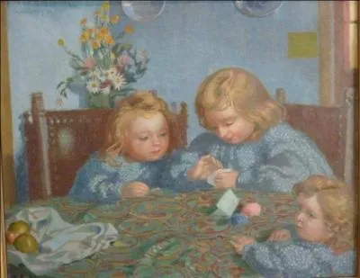 Qu a peint ses enfants jouant ?