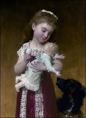 Qui a peint Petite fille avec une poupe ?