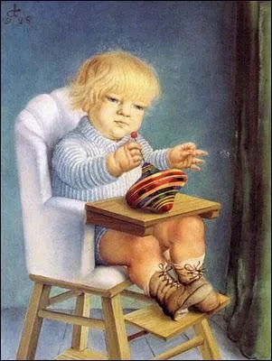 Qui a peint L'enfant  la toupie ?
