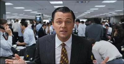 Dans le film  Le loup de Wall Street , l'acteur DiCaprio incarne le rle de Jordan Belfort.