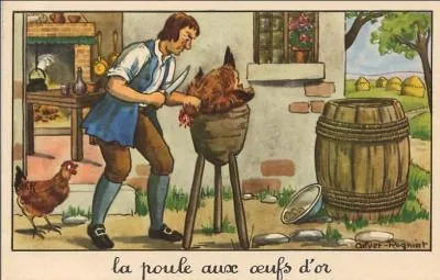 Quelle est la morale de  La Poule aux ufs d'or , fable de Jean de la Fontaine ?