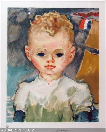 Qui a peint L'enfant de Ptrides, toile sur laquelle on voit un drapeau ?