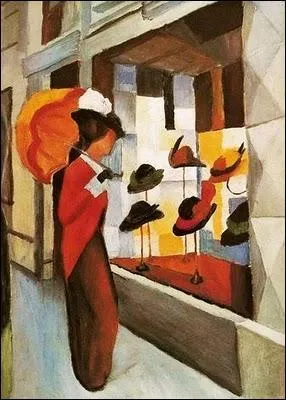 Qui a peint La vitrine de la modiste ?