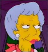 C'est une pensionnaire de la maison de retraite de Springfield. Elle a eu des relations avec le grand-pre de Bart Simpson.