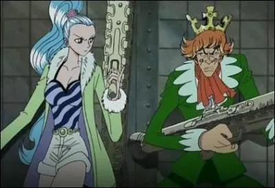 Aprs avoir dtermin ce qui se trouvait devant eux, les Mugiwara ont fait la rencontre de deux personnes, dont une qui fera un long voyage avec eux. Qui sont-ils ?