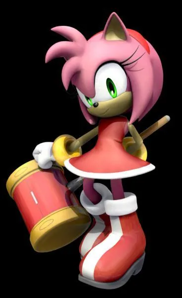 De quelle couleur est la robe d'Amy dans Sonic X ?