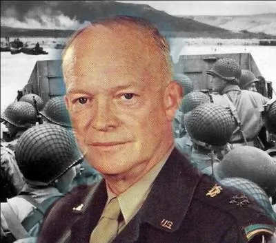 En 1942, ce gnral prend le commandement des forces amricaines en Europe. Il organisera les dbarquements d'Afrique du Nord, de Sicile et de Normandie en juin 1944. De qui s'agit-il ?
