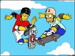 Contre quel skatboarders Homer lutte-t-il ?