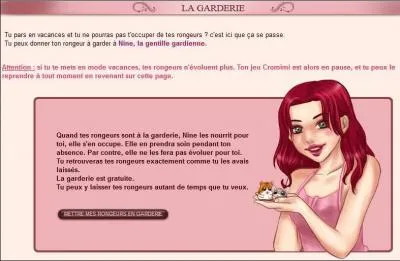 En notre absence, o sont gards les Cromimis ?