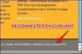 Comment se connecter  un site ?