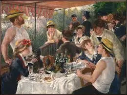Illustre tableau de Renoir, c'est  le djeuner ...  