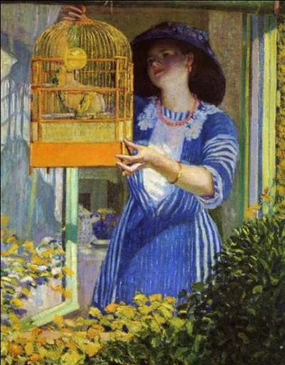 La cage  oiseaux.