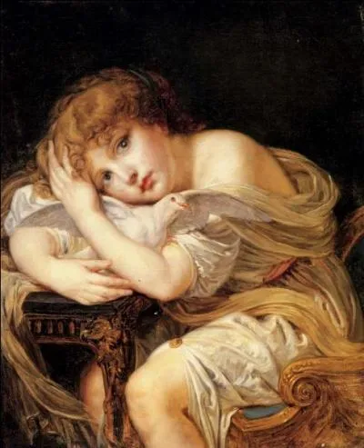 Jeune fille  la colombe.