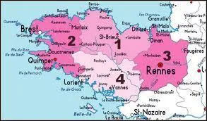 Quelles sont les 4 rgions de la Bretagne ?