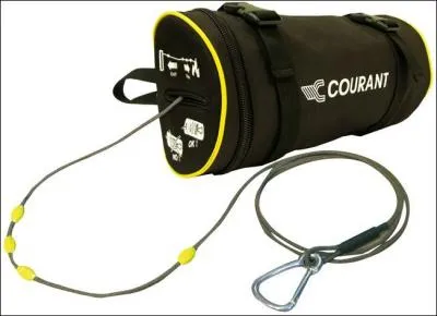 La ligne guide est enroule sur un ... ou dans un ... et elle mesure ...