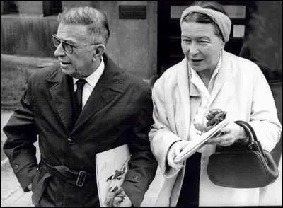 Quelle est la  profession  de Jean-Paul Sartre et Simone de Beauvoir ?