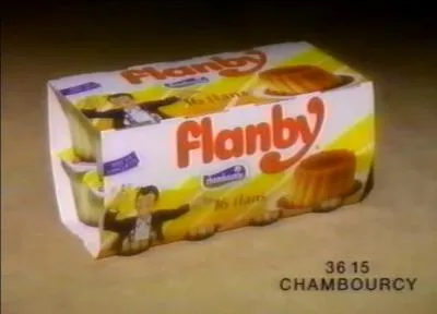 Tout le monde a tendance  m'appeler Flamby au lieu de Flanby ! Mon nom est en fait compos de la racine  flan  et du suffixe  by , s'appuyant sur le mot anglais :  flabby , qui veut dire... ?