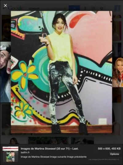 Martina Stoessel mesure :