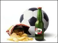 Ce ballon de football, cette bire et ces chips vous font videmment penser  ...