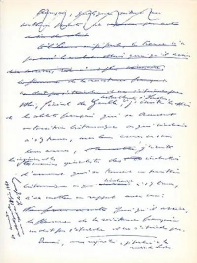 Le 18 juin le gnral de Gaulle fait son appel de la BBC de Londres. Mais il le refit quelques jours plus tard, le 22 juin. Pour quelle raison ?