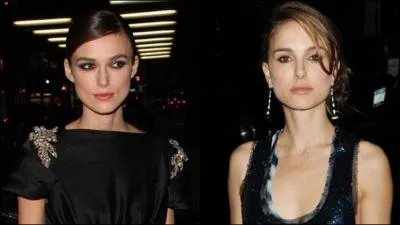 Keira Knighley vs Natalie Portman. Elles sont toutes les deux gracieuses et talentueuses, en flibustier ou en danseuse. Mais laquelle de ces deux actrices est Nathalie Portman ?
