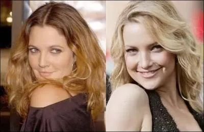 Drew Barrymore vs Kate Hudson. De ces deux actrices, laquelle est la drle de dame Drew Barrymore ?