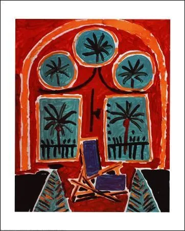 Qui a peint Intrieur  la chaise bleue ?