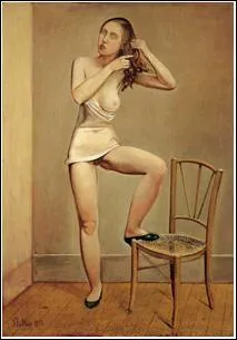 Qui a peint Alice, un pied sur une chaise ?