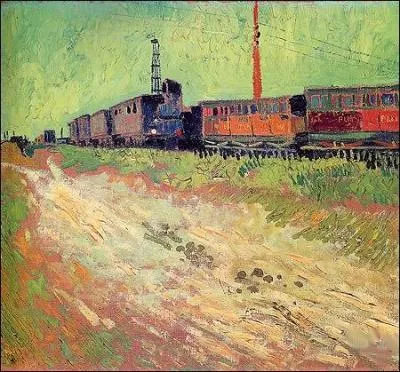 Pour les peintres, le train est une sorte de Pgase moderne. Qui est l'auteur de cette toile intitule   Wagons de chemin de fer   en 1888 ?
