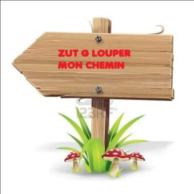 Que signifie cette flche en bois ?