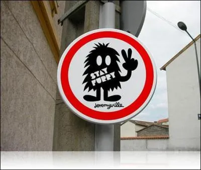 A quoi correspond ce drle de panneau ?