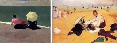 Quelle scne de plage a-t-il peinte ?