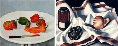 Est-il l'auteur de la nature morte  Poivrons rouges  ou  Nature morte avec poivron et oignon  ?