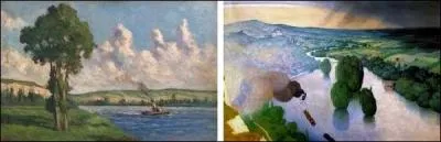 A-t-il peint  Souvenir des Andelys  (image de droite) ou  La Seine aux Andelys  (image de gauche) ?
