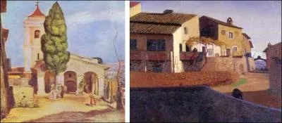 A-t-il reprsent le pont  la romaine ou une glise de Cagnes-sur-Mer ?