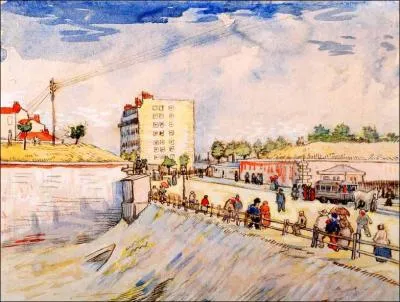 Qui a peint La barrire avec l'omnibus  chevaux ?