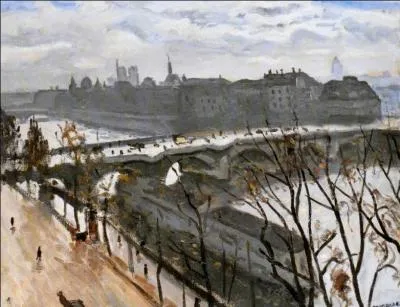 Qui a peint Quai du Louvre en hiver ?