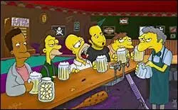 Homer se rend au bar de____ pour boire de la bire Duff.